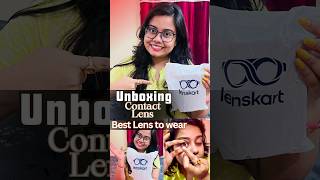 UNBOXING Contact Lens l Lenskart l Best lens to wear 😎 [upl. by Cammy]