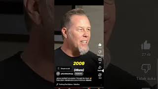 James Hatfield Metallica Evolution 19832024 shorts reels trending metallica fyp theunforgiven [upl. by Noell934]