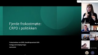 Fjerde frokostmøte CRPD i politikken [upl. by Brodsky]