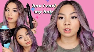 Beginner Friendly Curls✨  KRISTIN ESS HAIR NANOBLACK 125 Curling Iron [upl. by Pontius]