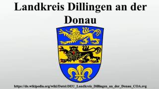 Landkreis Dillingen an der Donau [upl. by Amilah]