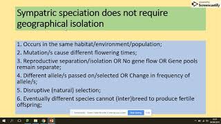 3733 Isolation and speciation AQA A level Biology [upl. by Asilanna]