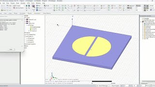 Designing a broadband circular microstrip patch antenna using gapcoupled techniques in HFSS [upl. by Atthia174]