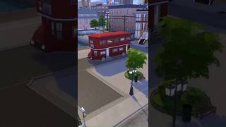 London Double Decker Bus House  sims4  ts4 sims game build challenge london bus shorts [upl. by Acinehs]