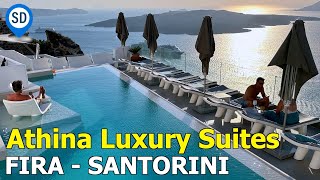 Santorinis Finest Hotel in Fira  Athina Luxury Suites [upl. by Norabel]