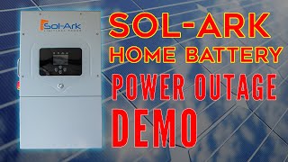 Whole Home Battery Backup System  SolArkStorz Power Outage Demo [upl. by Palm]