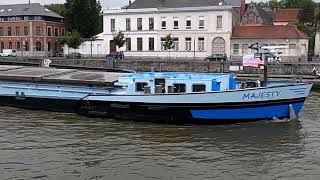 Après la pluieRetour des barges vers le canal de lEscaut à Tournai après une pause temporairevlog [upl. by Fen]