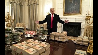 Donald Trump serves McDonalds on silver platters as White House chefs go unpaid amid shutdown [upl. by Vyse990]