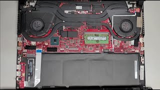 ASUS ROG Zephyrus S Ultra Slim Gaming Laptop GX531G GX531GSAH76 Disassembly RAM SSD Replacement Fix [upl. by Yengac]