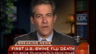 US Swine Flu Death Reported [upl. by Ydnak]