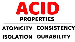 ACID Properties ll DBMS ll AtomicityConsistencyIsolationDurability Explained in Hindi [upl. by Nnainot]