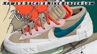 Kaws x Sacai x Nike Blazer Low REED [upl. by Burchett]