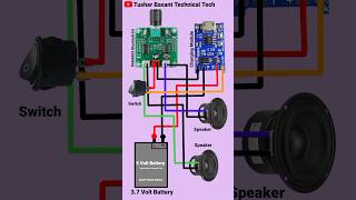 PAM8403 Bluetooth kit Audio Amplifier Connection shorts [upl. by Zelde]