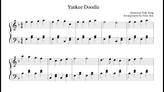 Yankee Doodle Piano Solo  Sheet Music [upl. by Lacefield684]