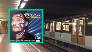 FranceBelgique Johnny dans le métro belge le pari entre la RATP et la STIB a été honoré [upl. by Ellenhoj]