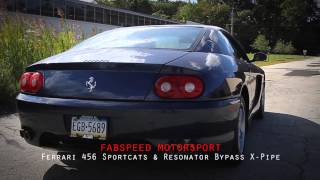 FABSPEED MOTORSPORT  Ferrari 456 Sportcats amp X Pipe [upl. by Cyrill]