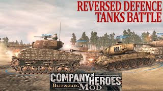 Tank game  Company of Heroes  Reversed Defence Tanks Battle tankgames companyofheroes tankwar [upl. by Aver520]