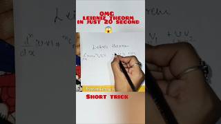 Leibnitz Theorem in just 20 sec  Omg Trick 😱🤯🟰 [upl. by Strickler14]