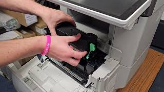 Replacing Toner Ricoh MP 501 And MP 601 [upl. by Ahtelahs]