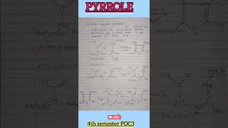 Pyrrole 4th semester POC  shorts trending poc4thsemester bpharmacy pyrrole [upl. by Chitkara626]