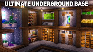 Minecraft Ultimate Underground Base Tutorial how to build [upl. by Aciraa68]