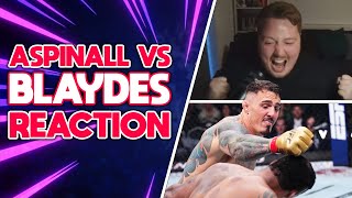 Tom Aspinall VS Curtis Blaydes II  UFC 304  Full Fight  Fan Reaction [upl. by Sixela]