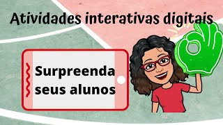 Atividades interativas digitais podem ser feitas on line ótima dica para aulas remotas e híbridas [upl. by Mayberry]