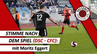 Dresdner SC  Chemnitzer FC 03 15112023  Stimme nach dem Spiel [upl. by Maurice]