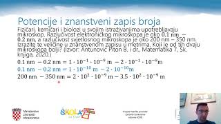 Matematika 8 r OŠ  Potencije i znanstveni zapis broja – ponavljanje [upl. by Sahc655]