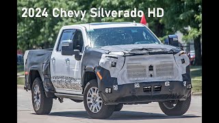 NEW 2024 Silverado HD Prototype SPIED w Animated Lighting  Spy Photography [upl. by Jenei]