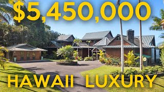 Luxury Hawaiian Estate 5Acre Holualoa Masterpiece with Ocean Views amp Ohana 🌴🌺 [upl. by Nomrac970]