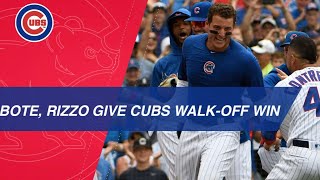 Anthony Rizzo follows David Botes gametying home run with walkoff shot [upl. by Saxena32]