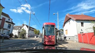 Driving in Germany 🇩🇪 from Darmstadt to Frankfurt City in the Dippemesse Eissporthalle fair travel [upl. by Eluk]