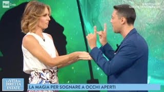 IL MENTALISTA DI RAI UNO  LA VITA IN DIRETTA  LUCA VOLPE LEGGE IL PENSIERO DI INGRID MUCCITELLI [upl. by Ahtnams]