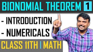 XI  MATH  BIONOMIAL THEOREM  1  TAMIL  SATHISH SIR [upl. by Aicire]