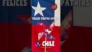 Felices Fiestas Patrias Chile  18 de Septiembre  Remolino de Chile con la bandera  Ange Chile [upl. by Lecrad]