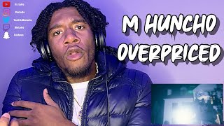 M Huncho  Overpriced Freestyle AMERICAN REACTION [upl. by Carr665]