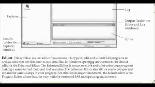 SAS Basics 1  How many windows in SAS windowing environment [upl. by Wilder]