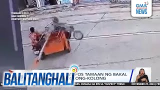 Rider patay matapos tamaan ng bakal na karga ng kolongkolong  Balitanghali [upl. by Hnim]