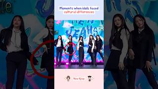 Moments when idols faced cultural differences kpop shorts [upl. by Eimrej]