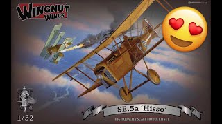 RARE Wingnut Wings SE5a Hisso Review [upl. by Annelise]