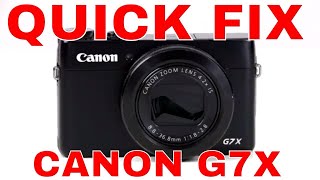 How to Fix Canon G7 Mark iii Camera Lens Error 60 No Tools Needed Stuck Camera Lens [upl. by Yehtomit218]