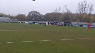 Runcorn Linnets Ladies vs Wigan Athletic Ladies 10112024 Great curling shot goes just wide [upl. by Ymmak]