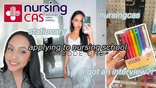 applying to nursing school NursingCAS I got an interview  summer marketing internship [upl. by Moffit]