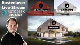 3ds Max  Corona Renderer – Exterieur Architektur Visualisierung von Grund auf [upl. by Harrak323]