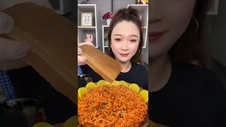 Spicy noodles eating challenge mukbang noodles asmreating newmukbanger [upl. by Siver821]