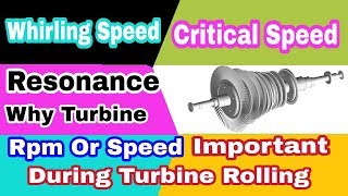 Know aboùt critical speed  whirling speed or Resonance 0f turbine [upl. by Fabria]