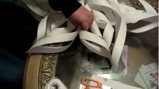 How to make a large 3D paper snowflake step by step [upl. by Adriaens]