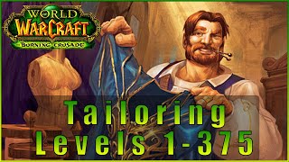 TBC Tailoring Guide 1375  Fast and Cheap Step by step guide to 375 tailoring in Classic TBC WoW [upl. by Bronnie]