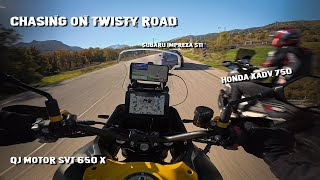 QJ SVT 650X  RAW Sound  POV  Chill ride with XADV [upl. by Ofella415]